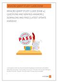 MHACBO QMHP STUDY GUIDE EXAM 4 &vert; &NewLine;QUESTIONS AND VERIFIED ANSWERS &vert; &NewLine;DOWNLOAD AND PASS &vert; LATEST UPDATE &NewLine;2026&sol;2027 