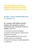 APEX NIH STROKE SCALE GROUP A &ndash; &NewLine;COMPLETE QUESTIONS AND CORRECT &NewLine;ANSWERS LATEST UPDATE 2026-2027 