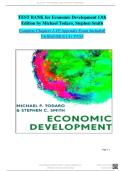 TEST BANK&period; Economic Development&period; 13 Edition by Todaro and Smith&period; all chapters 1 - 15&comma; Verified Chapters&comma; Complete Newest Version&period;