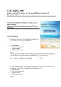 Test Bank for Health Promotion Throughout the Life Span 8th Edition by Carole Lium Edelman &vert; Chapters 1-25 Questions & Answers 2026&sol;2027