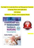 Test Bank for Leadership Roles and Management Functions in Nursing Theory and Application 11th Edition by Bessie L&period; Marquis & Carol Jorgensen Huston &vert; Questions & Answers 2026&sol;2027