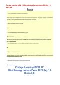 Portage Learning BIOD 171&NewLine;&NewLine;BIOD 171 Exam Questions and Answers&NewLine;&NewLine;Portage Learning BIOD 171 Study Guide&NewLine;&NewLine;BIOD 171 Exam Review 