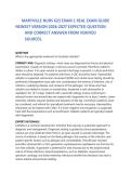 MARYVILLE NURS 623 EXAM 1 REAL EXAM GUIDENEWEST VERSION  EXPECTED QUESTIONAND CORRECT ANSWER FROM VERIFIED&NewLine;SOURCES&period;2026&sol;2027 FREQUENTLY TESTED Q&A FROM PAST PAPERS &ndash; MOST EXPECTED QUESTIONS FOR THE EXAM &ndash; MUST KNOW BEFORE THE EXAM&period;&NewLine; 