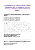 MARYVILLE NURS 623 EXAM 2&lpar;ENDOCRINE & METABOLIC&rpar; ACTUAL&NewLine;EXAM GUIDE NEWEST VERSION  EXPECTED QUESTION AND CORRECT ANSWER FROM VERIFIED SOURCES&period;2026&sol;2027 FREQUENTLY TESTED Q&A FROM PAST PAPERS &ndash; MOST EXPECTED QUESTIONS FOR THE EXAM &ndash; MUST KNOW BEFORE THE E
