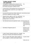 FLORIDA SECURITY GUARD &NewLine;TEST QUESTIONS AND ANSWERS 2026