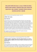 Maryville NURS 623 Exam 3&comma; Exam 3 NURS 623 REAL&NewLine;EXAM GUIDE NEWEST VERSION  EXPECTED QUESTION AND CORRECT ANSWER FROM VERIFIED SOURCES&period;RATED A GRADE 2026&sol;2027 FREQUENTLY TESTED Q&A FROM PAST PAPERS &ndash; MOST EXPECTED QUESTIONS FOR THE EXAM &ndash; MUST KNOW BEFORE