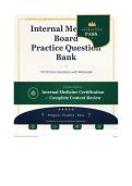 ABIM Internal Medicine Board Complete Question Bank 2026&sol;2027 with Verified Answers & Detailed Rationales&NewLine;&NewLine;
