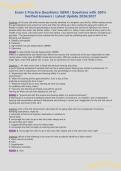 Exam 2 Practice Questions&colon; GERO &vert; Questions with 100&percnt;&NewLine;Verified Answers &vert; Latest Update 2026&sol;2027