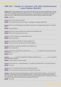 FINA 3317 - Chapter 14 &vert; Questions with 100&percnt; Verified Answers&NewLine;&vert; Latest Update 2026&sol;2027