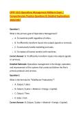OPSY 5315 Operations Management Midterm Exam &vert; &NewLine;Comprehensive Practice Questions & Detailed Explanations  &NewLine;2026&sol;2027 
