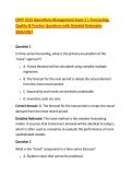 OPSY 5315 Operations Management Exam 2 &vert; Forecasting&comma; &NewLine;Quality & Practice Questions with Detailed Rationales &NewLine;2026&sol;2027 
