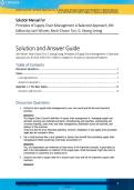Solution Manual For&NewLine;Principles of Supply Chain Management A Balanced Approach&comma; 6th&NewLine;Edition by Joel Wisner&comma; Keah-Choon Tan&comma; G&period; Keong Leong