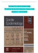 Test Bank for Gordis Epidemiology 7th Ed &vert; Celentano&comma; Szklo & Farag &vert; Ch&period; 1&ndash;20 &vert; MCQs & Accurate Answers &vert; A&plus; Grades