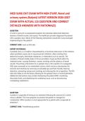 MED SURG EXIT EXAM WITH NGN &lpar;TURP&comma; Renal and urinary system&comma;Dialysis&rpar; LATEST VERSION  EXAM WITH ACTUAL 115 QUESTION AND CORRECT DETAILED ANSWERS WITH RATIONALES&period;2026&sol;2027 FREQUENTLY TESTED Q&A FROM PAST PAPERS &ndash; MOST EXPECTED QUESTIONS FOR THE EXAM &ndash; MUST