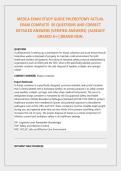 MEDCA EXAM STUDY GUIDE PHLEBOTOMY ACTUAL EXAM COMPLETE 50 QUESTIONS AND CORRECT DETAILED ANSWERS &lpar;VERIFIED ANSWERS&rpar; &vert;ALREADY GRADED A&plus;&vert;&vert;BRAND NEW&period; 2026&sol;2027 FREQUENTLY TESTED Q&A FROM PAST PAPERS &ndash; MOST EXPECTED QUESTIONS FOR THE EXAM &ndash; MUST KNOW BEFORE T