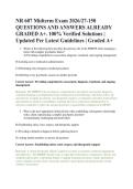 NR 607 Midterm & Final Exam Package Deal 2026&sol;27 &lbrack;PDF&rsqb; &lbrack;NR 607 PMHNP Master Bundle Prep&rsqb; &vert; &lbrack;Chamberlain NR 607 Full Course Q&A&rsqb;