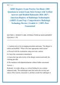 ARRT Registry Exam Practice Test Bank &vert; 200&plus; &NewLine;Questions in Actual Exam-Style Format with Verified &NewLine;Answers and Detailed Rationales 2026&ndash;2027 &vert; &NewLine;American Registry of Radiologic Technologists &NewLine;&lpar;ARRT&rpar; Exam Prep &vert; Comprehensive Radiologic &NewLine;Technology Rev