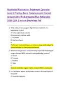 Manitoba Wastewater Treatment Operator &NewLine;Level II Practice Exam Questions And Correct &NewLine;Answers &lpar;Verified Answers&rpar; Plus Rationales &NewLine;2026 Q&A &vert; Instant Download Pdf