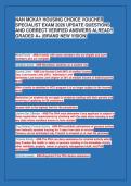 NAN MCKAY HOUSING CHOICE VOUCHER&NewLine;SPECIALIST EXAM 2026 UPDATE QUESTIONS&NewLine;AND CORRECT VERIFIED ANSWERS ALREADY&NewLine;GRADED A&plus; &lpar;BRAND NEW VISION&rpar;