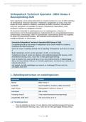 Orthopedisch Technisch Specialist - Complete Samenvatting en Oefenvragen 