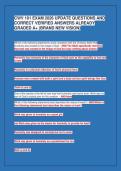 CWV 101 EXAM 2026 UPDATE QUESTIONS AND&NewLine;CORRECT VERIFIED ANSWERS ALREADY&NewLine;GRADED A&plus; &lpar;BRAND NEW VISION&rpar;