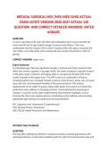 MEDICAL SURGICAL HESI &sol;HESI MED SURG ACTUAL EXAM LATEST VERSION  ACTUAL 120 QUESTION AND CORRECT DETAILED ANSWERS RATED AGRADE&period;2026&sol;2027 FREQUENTLY TESTED Q&A FROM PAST PAPERS &ndash; MOST EXPECTED QUESTIONS FOR THE EXAM &ndash; MUST KNOW BEFORE THE EXAM&period;&NewLine;