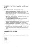 WGU D315 Network and Security &ndash; Foundations EXAM&period;WGU D315 Network and Security &ndash; Foundations EXAM&period;
