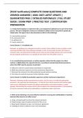 &lbrack;PiCAT Verification&rsqb; COMPLETE EXAM QUESTIONS AND &NewLine;VERIFIED ANSWERS &vert; 2026&ndash;2027 LATEST UPDATE &vert; &NewLine;GUARANTEED PASS &vert; DETAILED RATIONALES &vert; FULL STUDY &NewLine;GUIDE &vert; EXAM PREP &vert; PRACTICE TEST &vert; CERTIFICATION &NewLine;PREPARATION 