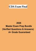 CDA Exam Final PDF &vert; Child Development Associate Study Guide&comma; Practice Questions&comma; Answers & Exam Review 2026