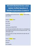 NCCAOM BioMed Review Latest Update Verified Questions & Detailed Explanations Graded A&plus;&period;