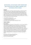 MN 566 FINAL ACTUAL EXAM LATEST VERSION  REAL 50 QUESTION AND CORRECT ANSWERS WITH RATIONALES RATED A GRADE&period; &period;2026&sol;2027 FREQUENTLY TESTED Q&A FROM PAST PAPERS &ndash; MOST EXPECTED QUESTIONS FOR THE EXAM &ndash; MUST KNOW BEFORE THE EXAM&period;