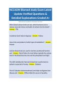NCCAOM Biomed study Exam Latest Update Verified Questions & Detailed Explanations Graded A&plus;