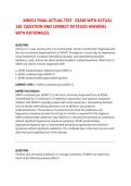 MN551 FINAL ACTUAL TEST EXAM WITH ACTUAL 130 QUESTION AND CORRECT DETAILED ANSWERS WITH RATIONALES&period;&period;2026&sol;2027 FREQUENTLY TESTED Q&A FROM PAST PAPERS &ndash; MOST EXPECTED QUESTIONS FOR THE EXAM &ndash; MUST KNOW BEFORE THE EXAM&period;