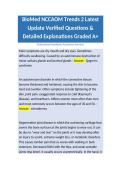 BioMed NCCAOM Trends 2 Latest Update Verified Questions & Detailed Explanations Graded A&plus;