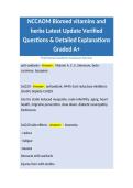 NCCAOM Trends Latest Update Verified Questions & Detailed Explanations Graded A&plus; Package Deal