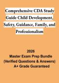 Comprehensive CDA Study Guide PDF &vert; Child Development&comma; Safety&comma; Guidance & Family Engagement Exam Prep 2026