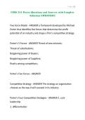 CMIS 351 Porter Questions and Answers with Complete Solutions UPDATED&excl;&excl;&excl;&period;