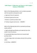Audit Chapter 11 Questions and Answers with Complete Solutions UPDATED&excl;&excl;&excl;&excl;&period;