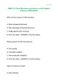 ISOM 351 Final Questions and Answers with Complete Solutions UPDATED&excl;&excl;&excl;&period;