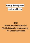 Family Development Credential Exam PDF &vert; FDC Study Guide&comma; Practice Questions&comma; Answers & Exam Review 2026