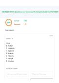 CMIS 351 - Final Questions and Answers with Complete Solutions UPDATED&excl;&excl;&excl;&period;