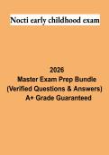 NOCTI Early Childhood Exam PDF &vert; Early Childhood Education Study Guide&comma; Practice Questions & Exam Review 2026