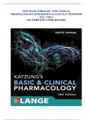 Katzung's Basic and Clinical Pharmacology 16th Edition Test Bank &lpar;Chapters 1-66&rpar; &ndash; 2025 Edition &ndash; Instant Download&excl;&excl;&NewLine;