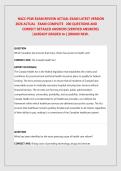 NACC-PSW EXAM REVIEW ACTUAL EXAM LATEST VERSION ACTUAL EXAM COMPLETE 200 QUESTIONS AND CORRECT DETAILED ANSWERS &lpar;VERIFIED ANSWERS&rpar; &vert;ALREADY GRADED A&plus;&vert;&vert;BRAND NEW&period;2026&sol;2027 FREQUENTLY TESTED Q&A FROM PAST PAPERS &ndash; MOST EXPECTED QUESTIONS FOR THE EXAM &ndash; MUST