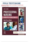 Test Bank for Professional Nursing Concepts & Challenges&comma; 10th Edition by Beth Perry Black &vert; All Chapters &vert; LATEST UPDATED&period;&NewLine;