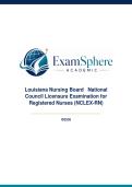 Louisiana Nursing Board National Council Licensure Exam for Registered Nurses &lpar;NCLEX-RN&rpar;