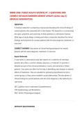 NBME CBSE&colon; PUBLIC HEALTH SCIENCES PT&period; 1 QUESTIONS AND CORRECT DETAILED ANSWERS NEWEST UPDATE &lpar;usmle step 1&rpar; MEDICAL EXAMINATION&period; &period;2026&sol;2027 FREQUENTLY TESTED Q&A FROM PAST PAPERS &ndash; MOST EXPECTED QUESTIONS FOR THE EXAM &ndash; MUST KNOW BEFORE THE EXAM&period;