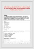 NBRC STUDY TMC ASH NEWEST ACTUAL 140 EXAM COMPLETE&NewLine;ALL QUESTIONS AND CORRECT DETAILED ANSWERS &lpar;VERIFIED&NewLine;ANSWERS&rpar; &vert;ALREADY GRADED A&plus;&period; &period;2026&sol;2027 FREQUENTLY TESTED Q&A FROM PAST PAPERS &ndash; MOST EXPECTED QUESTIONS FOR THE EXAM &ndash; MUST KNOW BEFORE THE EXAM&period;