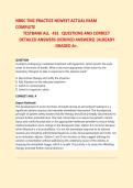 NBRC TMC PRACTICE NEWEST ACTUAL EXAMCOMPLET  TESTBANK ALL 431 QUESTIONS AND CORRECT DETAILED ANSWERS &lpar;VERIFIED ANSWERS&rpar; &vert;ALREADY GRADED A&plus;&period;&period;2026&sol;2027 FREQUENTLY TESTED Q&A FROM PAST PAPERS &ndash; MOST EXPECTED QUESTIONS FOR THE EXAM &ndash; MUST KNOW BEFORE THE EXAM
