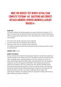 NBRC TMC WEBSITE TEST NEWEST ACTUAL EXAM COMPLETE TESTBANK 140 QUESTIONS AND CORRECT DETAILED ANSWERS &lpar;VERIFIED ANSWERS&rpar; &vert; ALREADY GRADED A&plus;&period; &period;2026&sol;2027 FREQUENTLY TESTED Q&A FROM PAST PAPERS &ndash; MOST EXPECTED QUESTIONS FOR THE EXAM &ndash; MUST KNOW BEFORE THE E